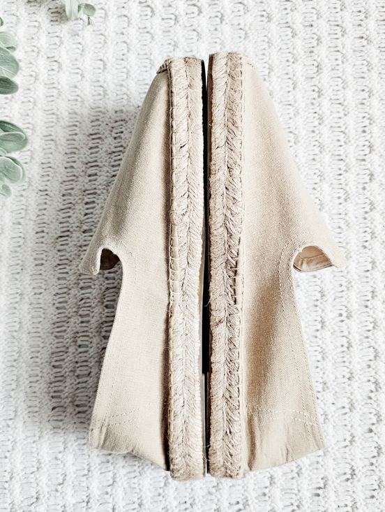 Soludos Men's Smoking Slipper Espadrille Slip On Natural Cotton Linen 9.5 NEW - Picture 5 of 16